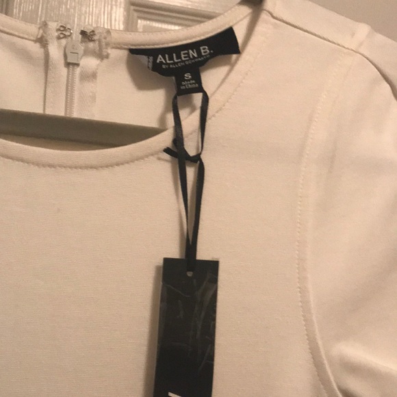 NWT: Allen B cream & black dot dress- size S - Picture 3 of 6